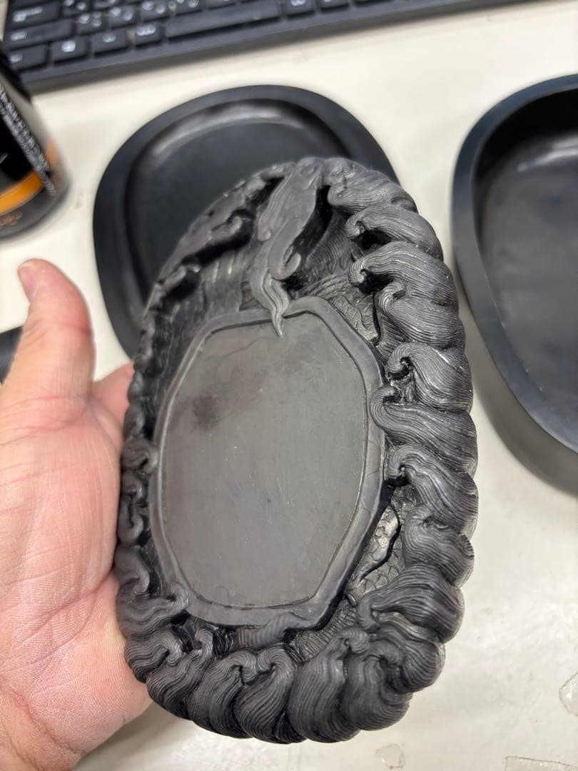 NN9890【アンティーク】中国　硯