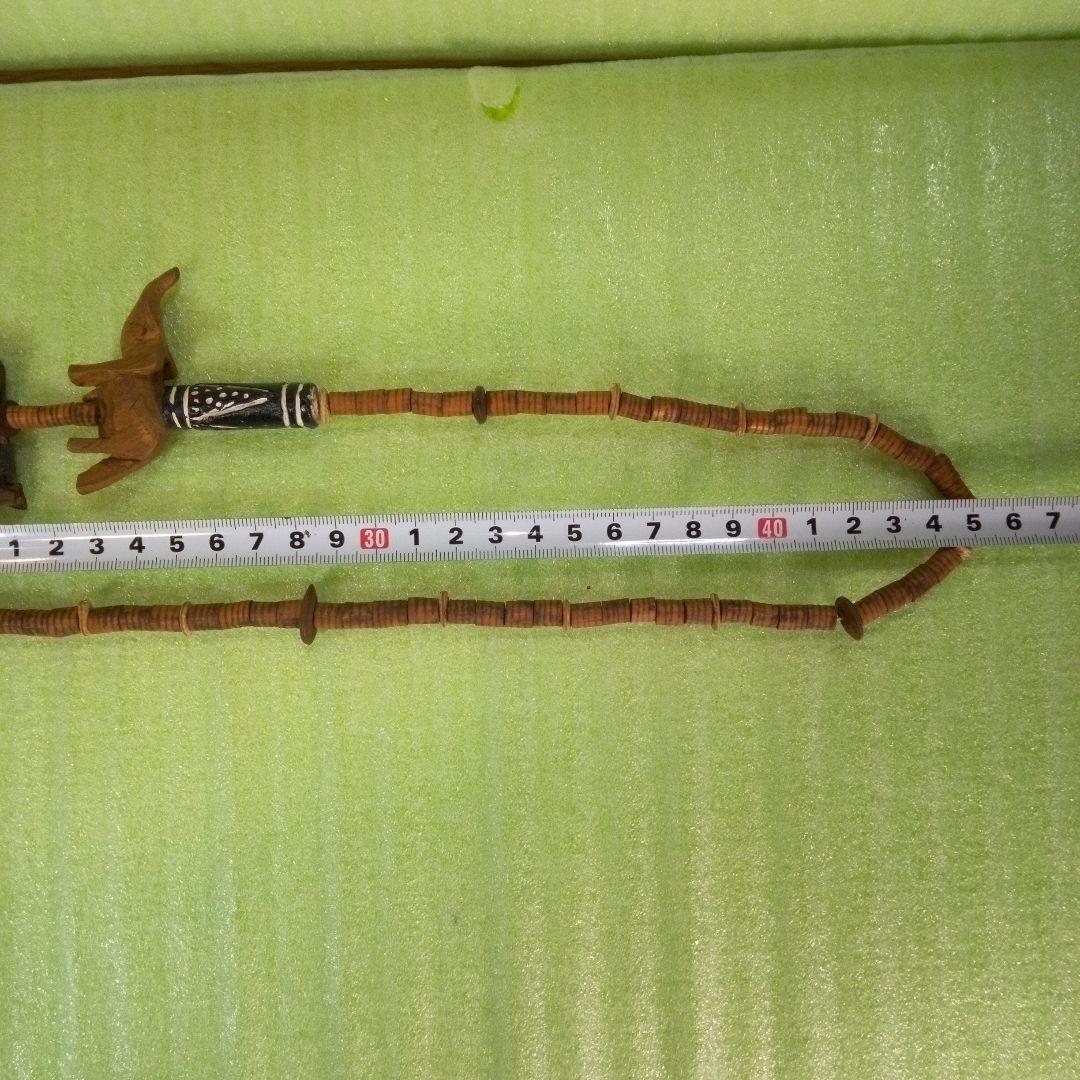 アフリカ　タンザニア　アンティークネックレス③　動物　レトロ　アクセサリー