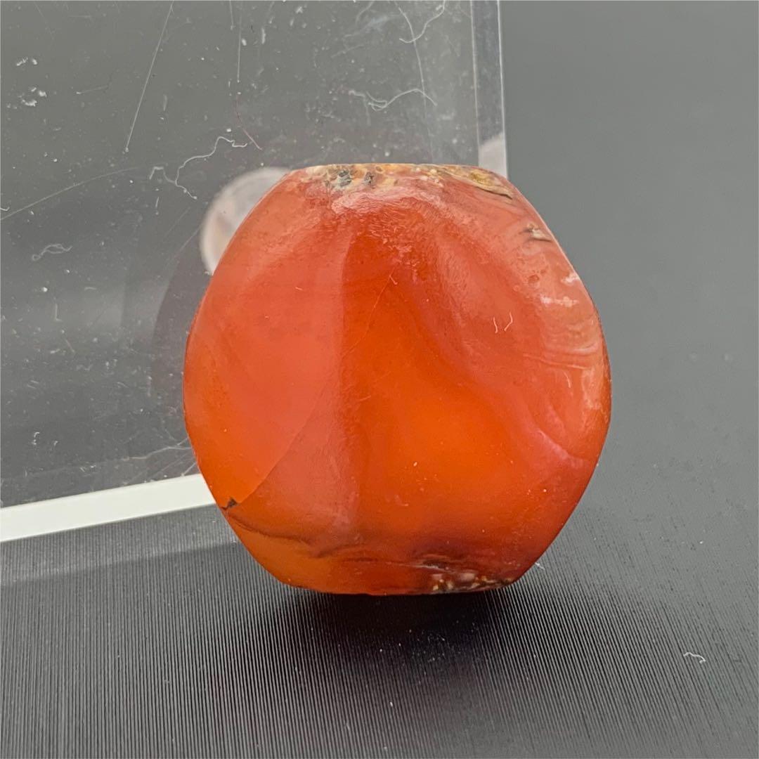 【アンティーク ビーズ】アンティーク カーネリアン ビーズ 21.3mm