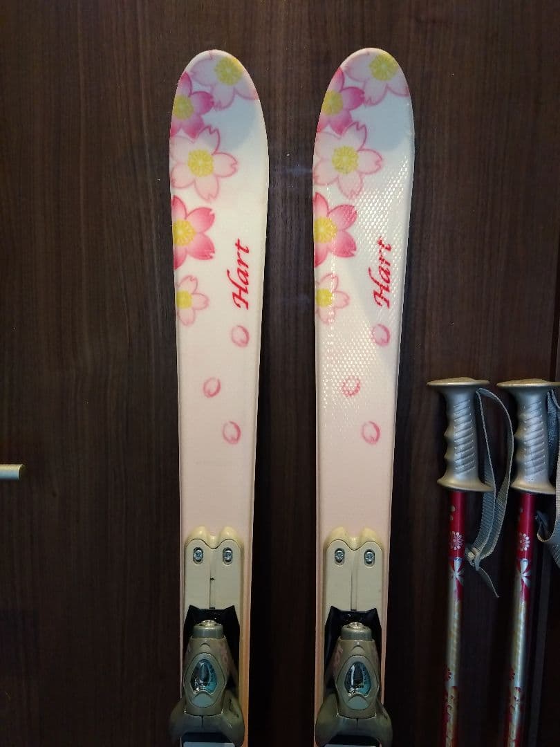 ✨️綺麗✨️HART/学生・ご柄な女性用/スキーセット/メンテ・WAX済✔軽量