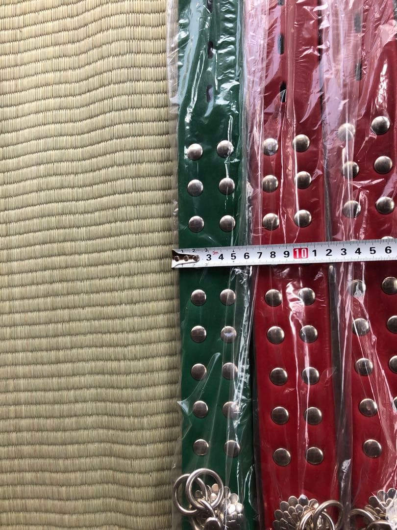 本革製スタッズ付　犬用首輪　渋い首輪　48本セット