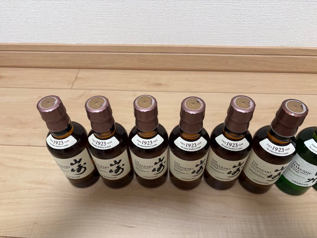 山崎180ml 6本　白州180ml 5本