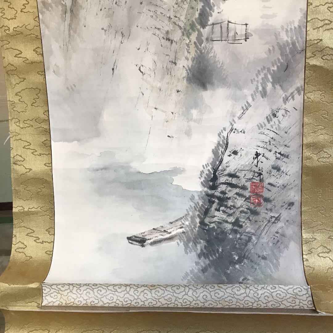 掛け軸　値下げ　日本画　南画　作者わかりません