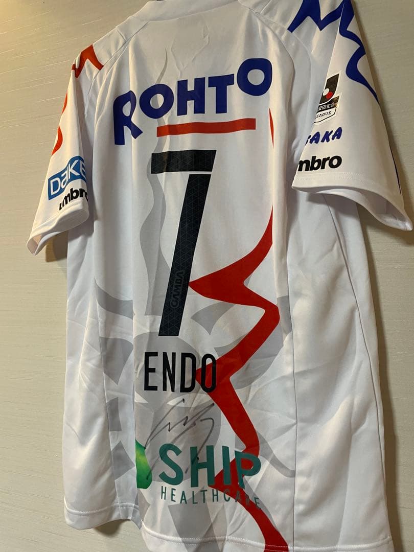 サイン入り　遠藤保仁　ガンバ大阪　2019 エキスポユニフォーム　expo 19