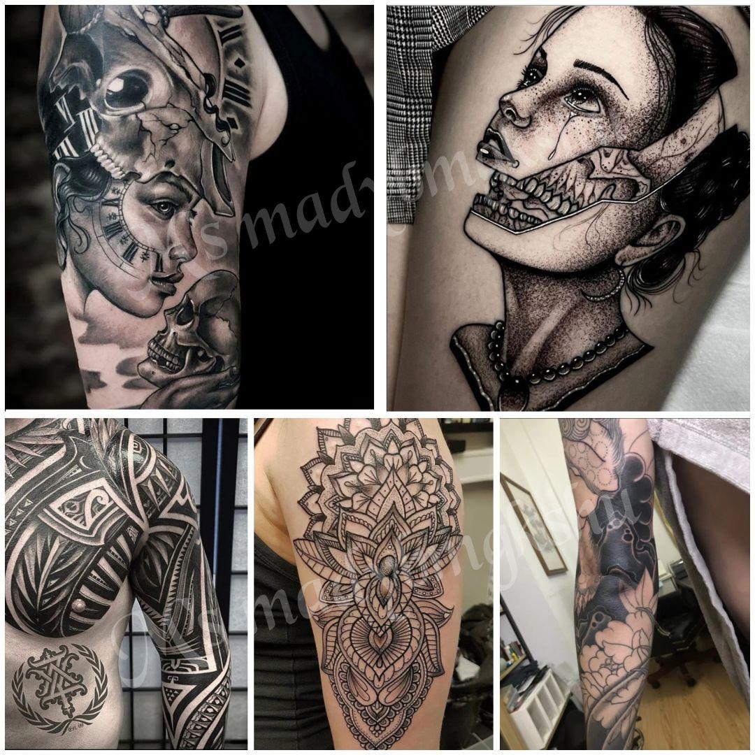 タトゥーインク US ダイナミック (8oz) トリプルブラック タトゥーマシン