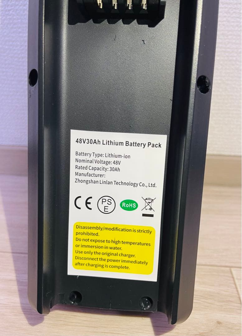 大容量リチウムイオンバッテリー 48V 30Ah E-BIKE SUPER73