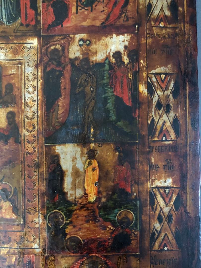 東欧イコン　本画　ラトビア　リガにて購入　キリスト教　宗教画