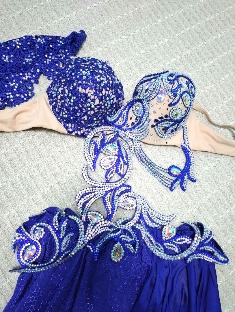 ベリーダンス衣装 ブルー