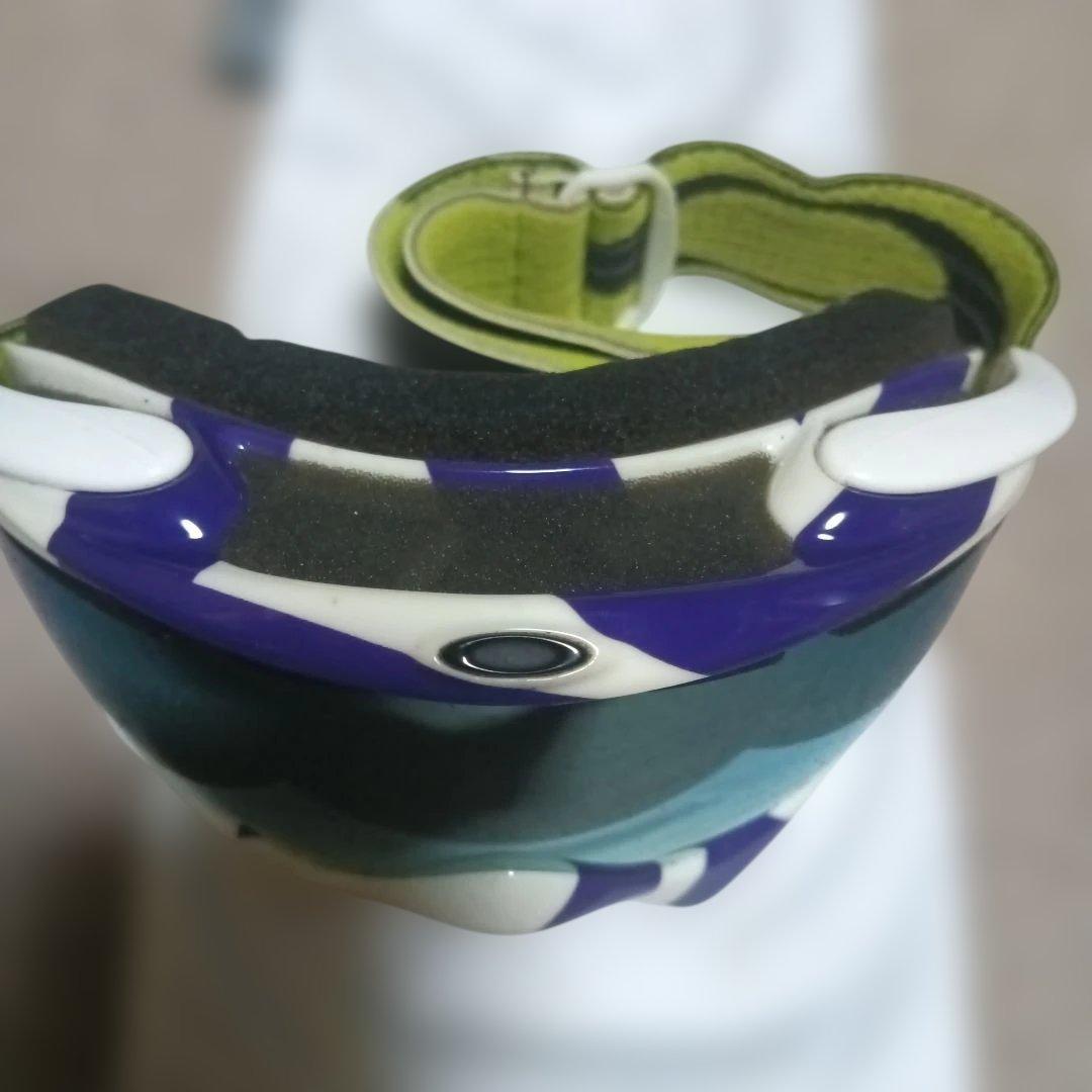 OAKLEY ゴーグル ホワイト/パープル/グリーン