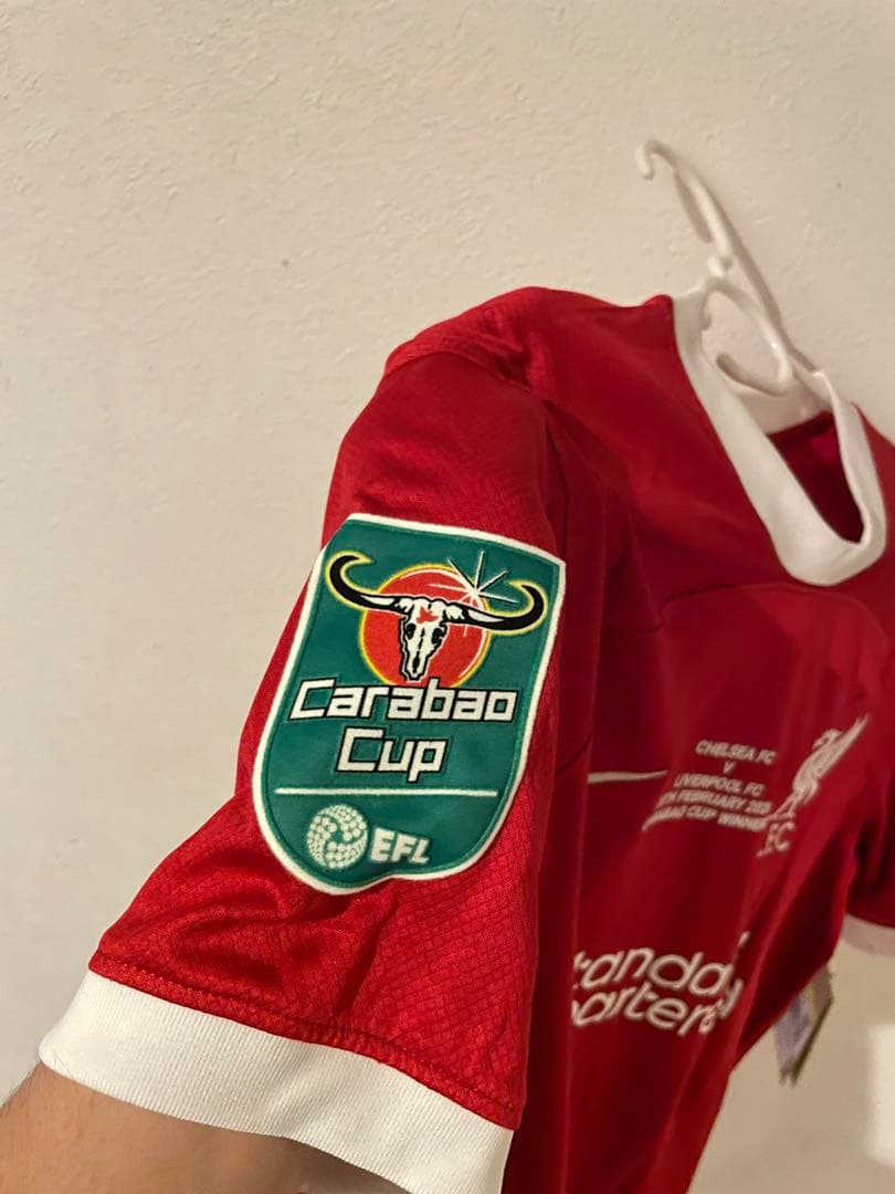 【限定品】23/24リバプール ファンダイク カラバオカップ優勝記念 Sサイズ