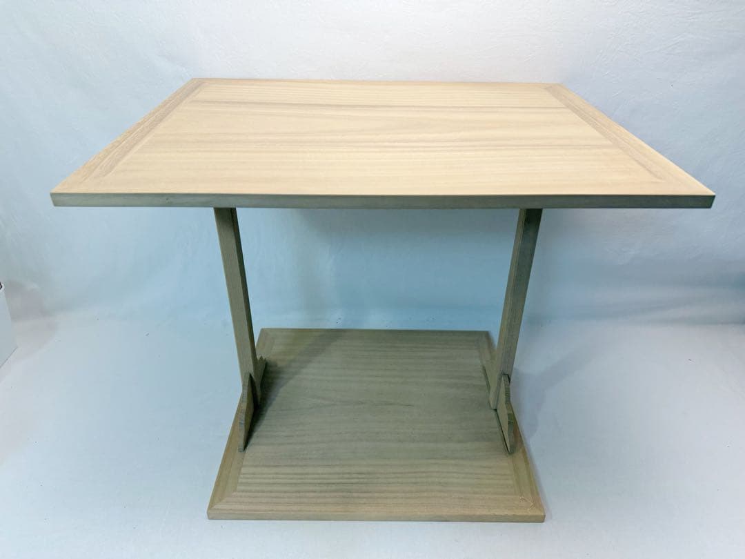 未使用 茶道具 桐木地 角棚 大四方棚 利休好写 組み立式 元箱