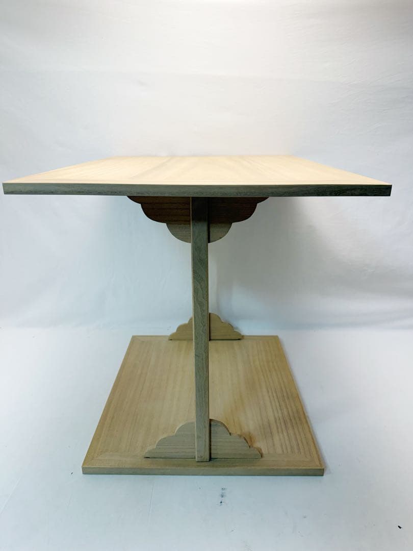 未使用 茶道具 桐木地 角棚 大四方棚 利休好写 組み立式 元箱