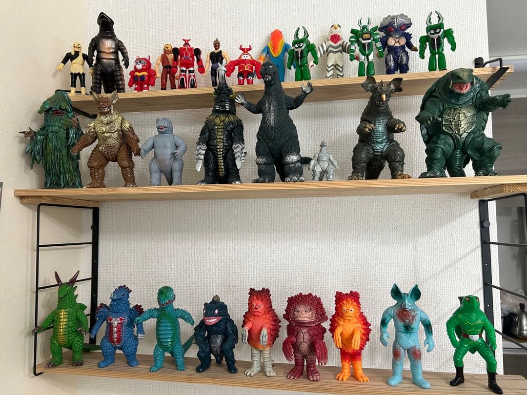 【豪華30体セット】ゴジラ・ガメラ・ロボコン 他）レトロ・ヴィンテージソフビ