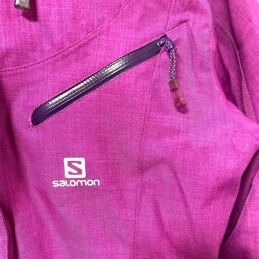 【美品】 salomon サロモン スノーボードウェアS 紫