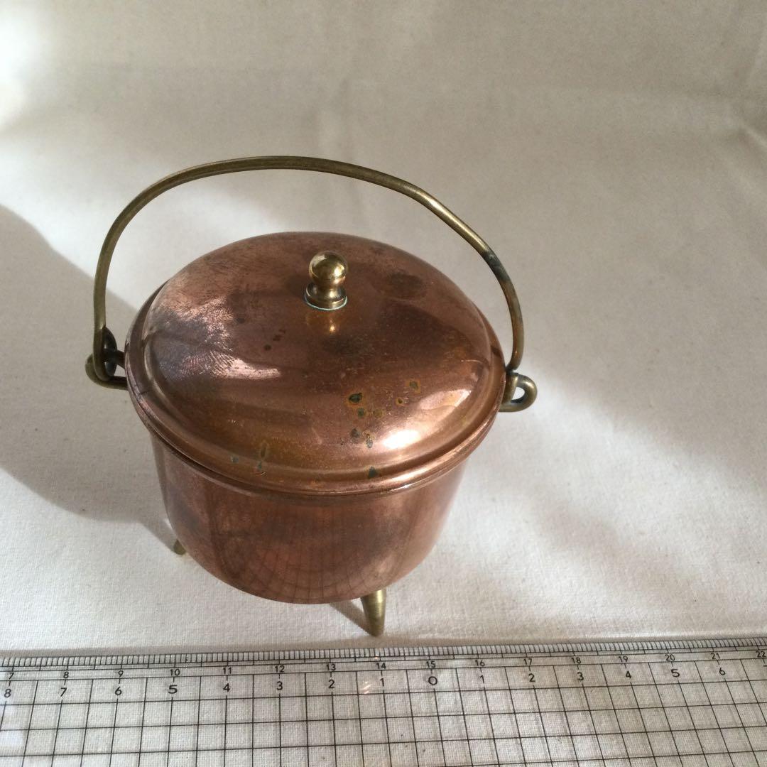 フランスアンティーク　ディネット53 銅製ままごとキッチン道具