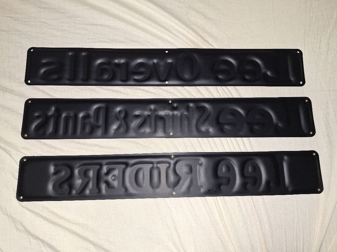 オ*ン様 デッド リー 看板 3枚セット 新品 未使用 40's 50's 復刻