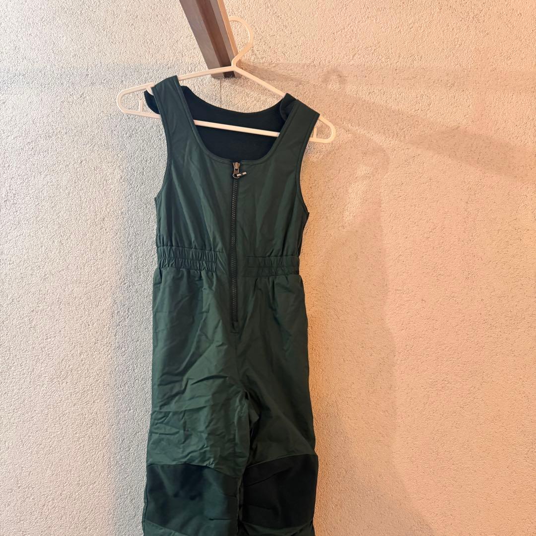 【A】Colombia スキーウェア XS 緑色/3T 青色　セット