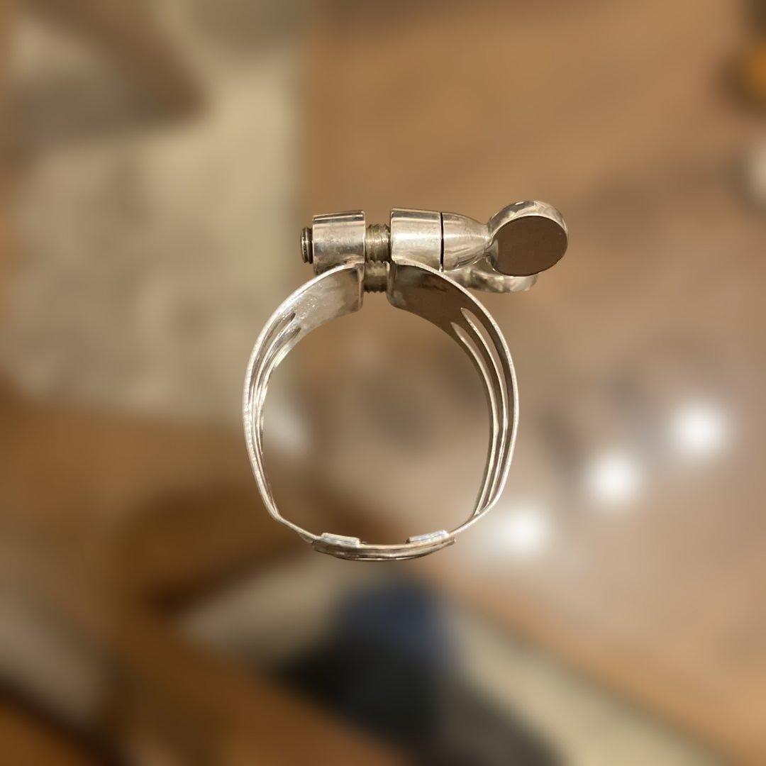 ウッドストーン　総銀　B♭クラリネットリガチャー