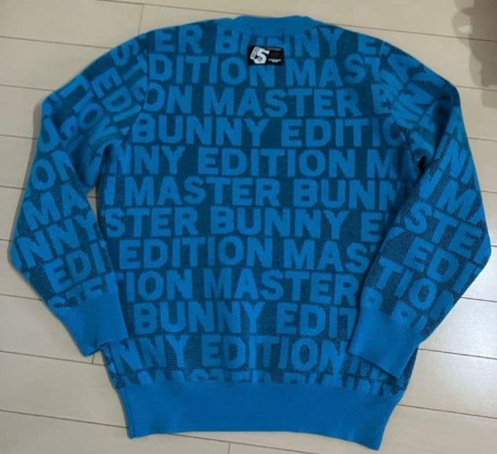 MASTER BUNNY マスターバニー ロゴクルーネックニットプルオーバー