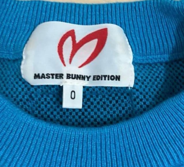 MASTER BUNNY マスターバニー ロゴクルーネックニットプルオーバー