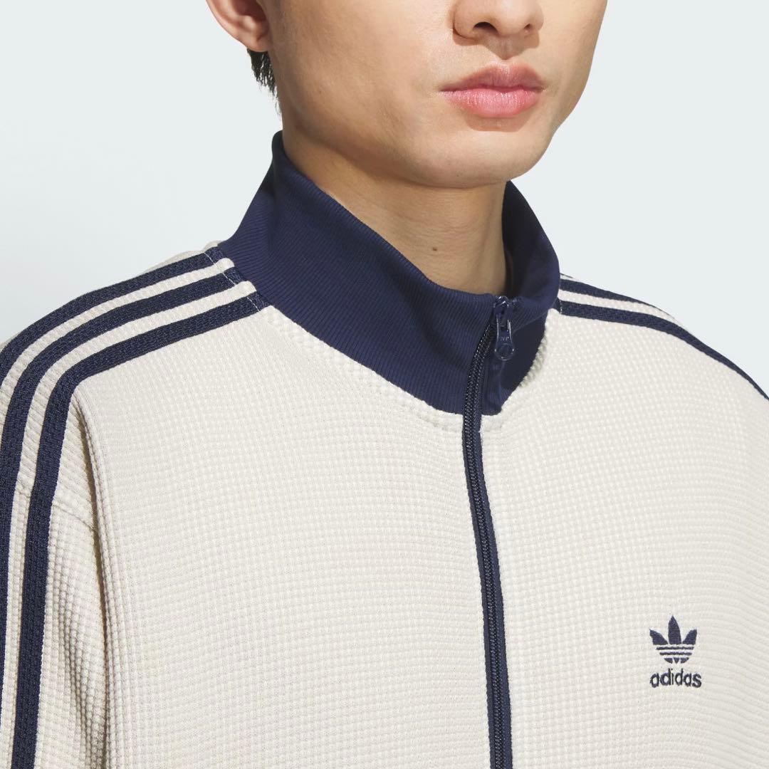 新品M adidas ニット トラックトップ ワッフル KC2618