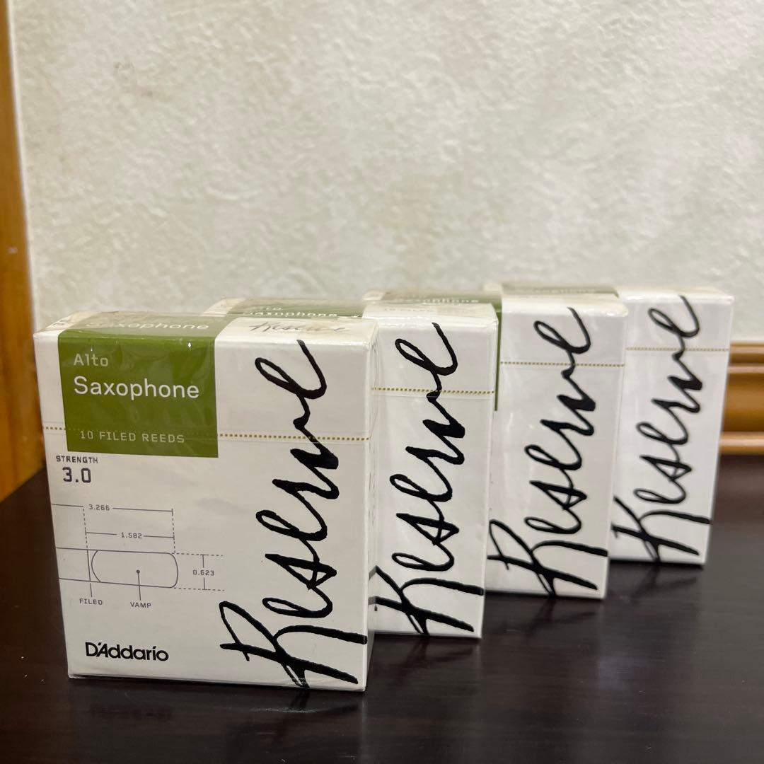 D'Addario Reserve アルトサックスリード 3.0 4箱セット