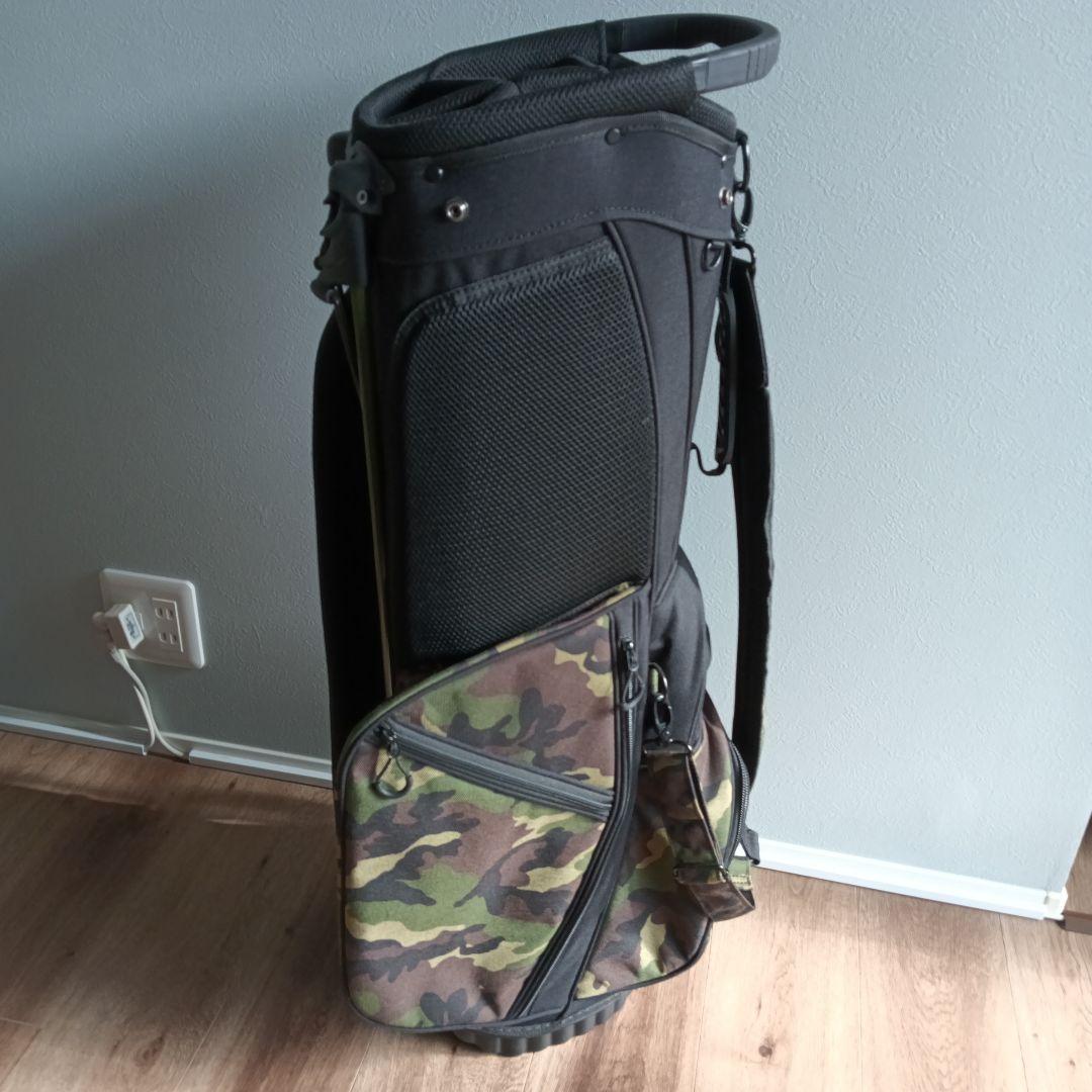 【美品】スタンド型キャディバッグ（ヘッドカバー付き）迷彩