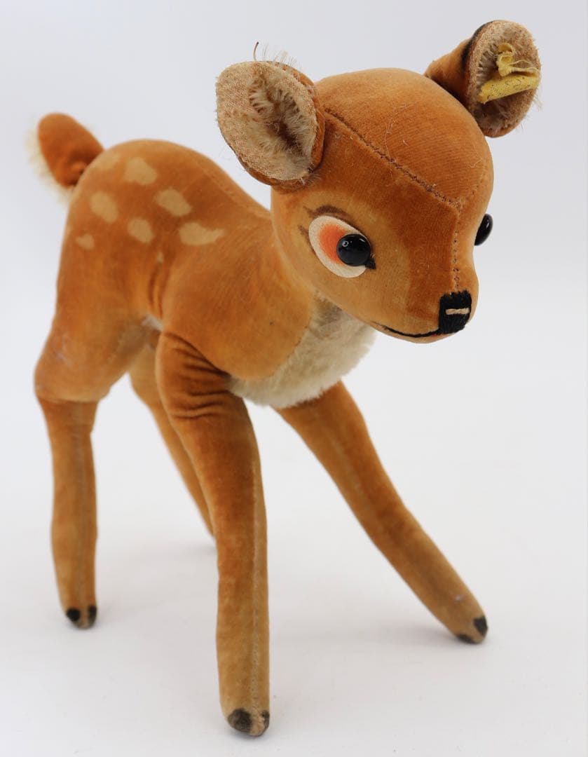 ビンテージ STEIFF バンビ ボタンタグ有り 約22cm