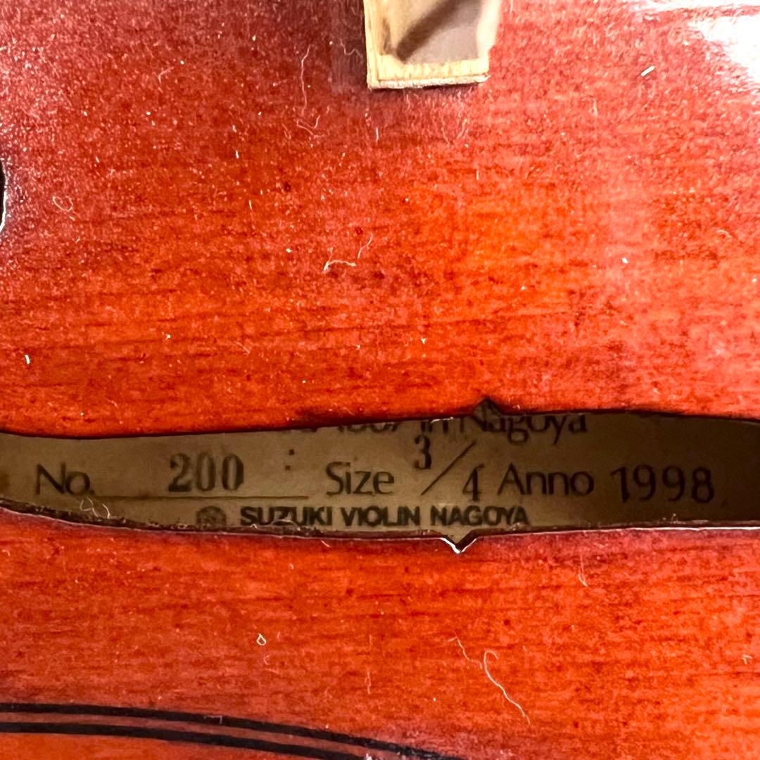 SUZUKI No.200 3/4 1998年製 バイオリン　スズキ