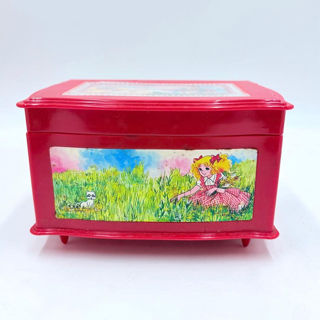 【希少】キャンディ・キャンディ オルゴール ゆびわ 紋章ペンダント付き ポピー