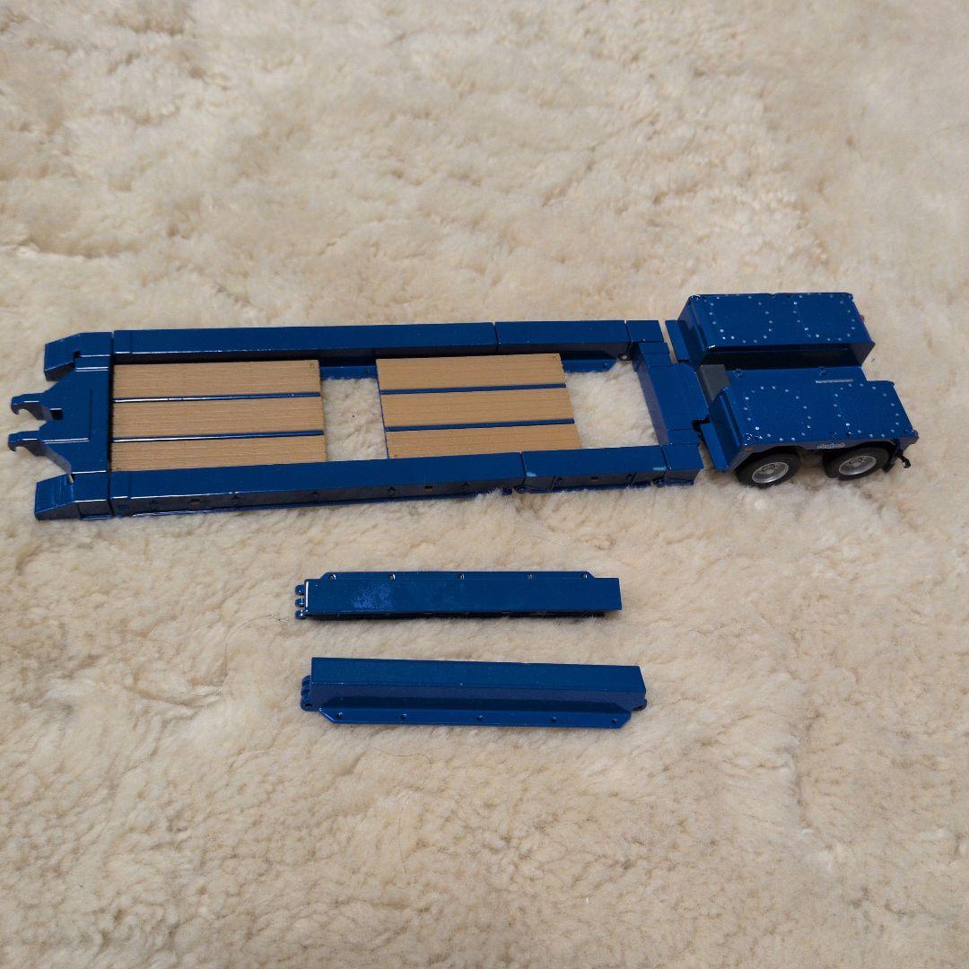 青 トレーラー ミニカー 6ホイール