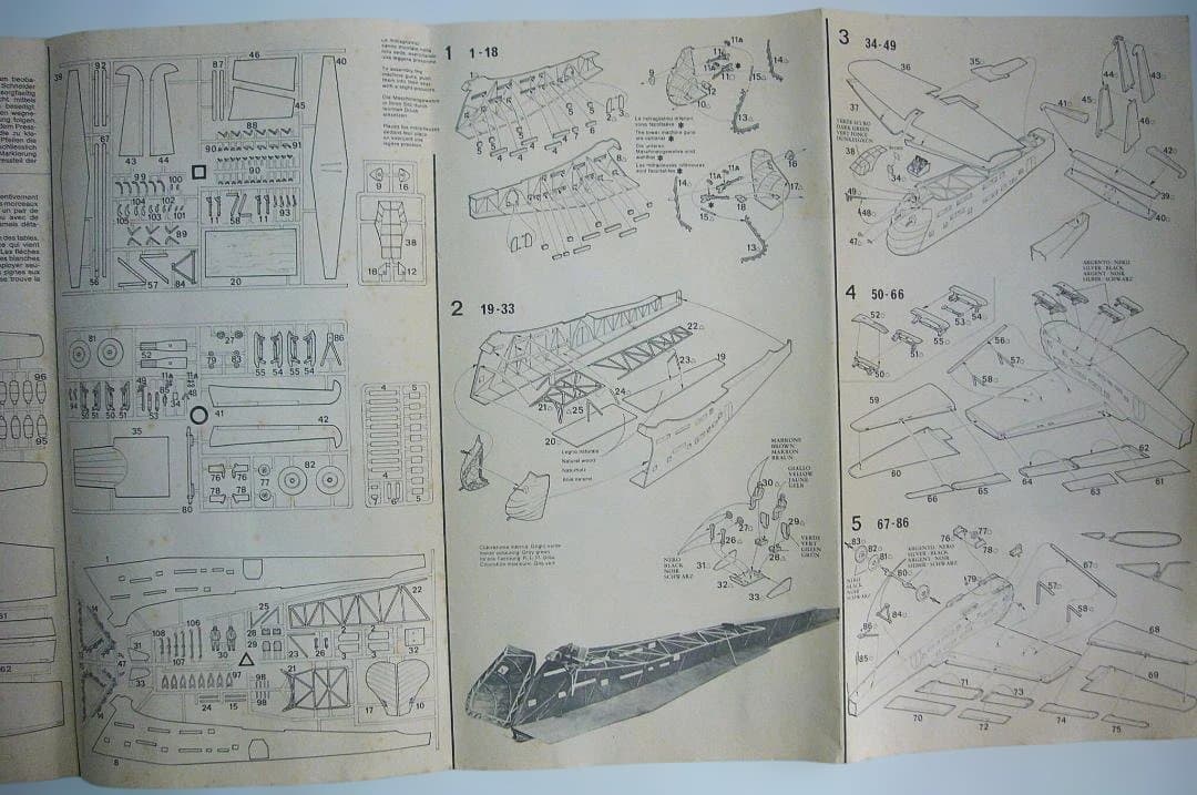 WWⅡ　ドイツ軍用機　大型モデル　GIGANT, STORCH 2個セット