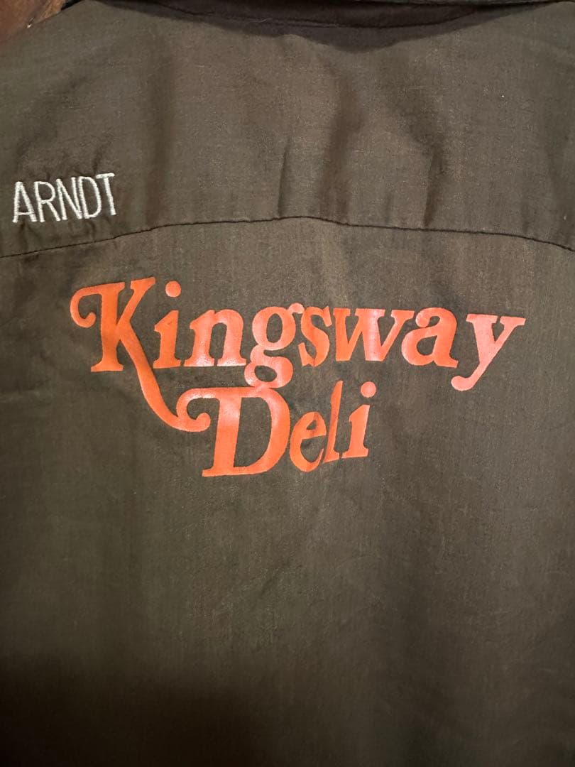 70’S KING LOUIE キングルーイ ボウリングシャツ　刺繍　プリント