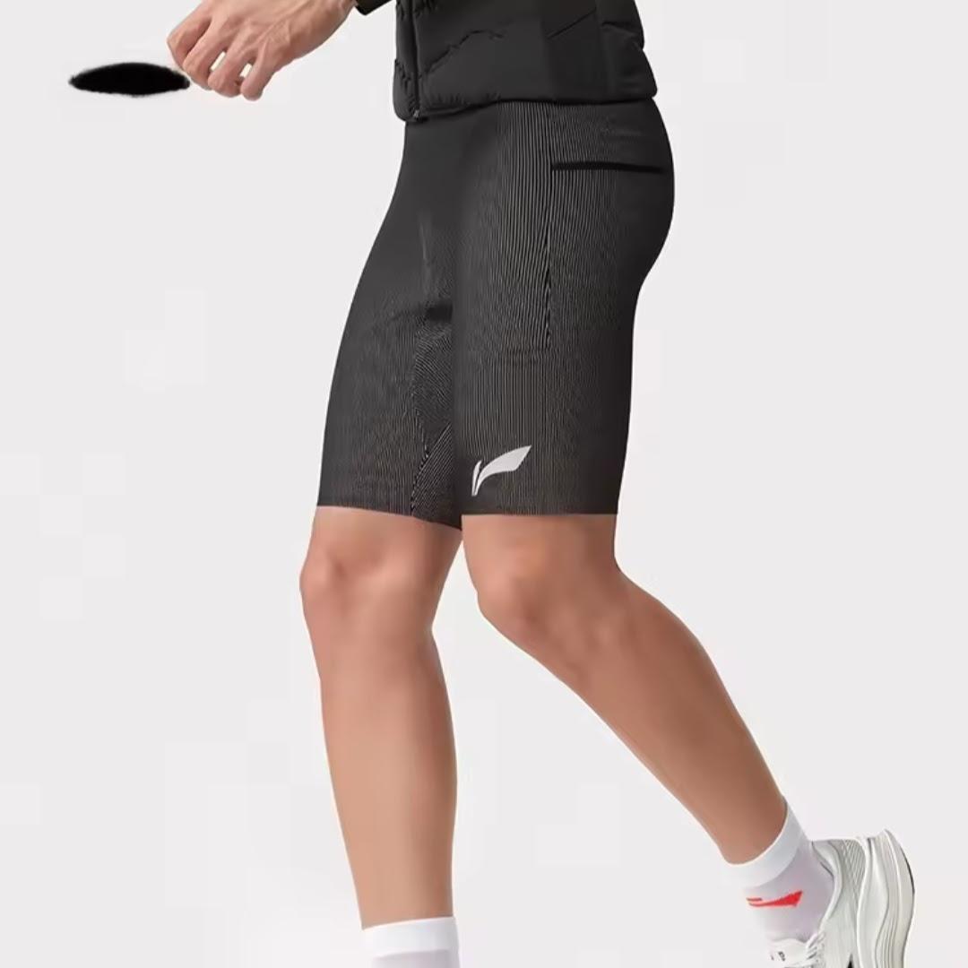 【Mサイズ】Li-Ning リーニン ランニングタイツ（黒X白）【即購入可】