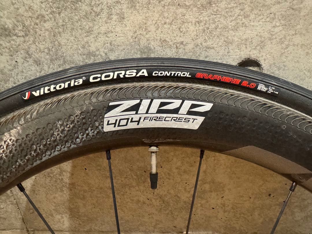 ジップ　ZIPP 404 FIRECREST カーボンホイールセット※リムモデル