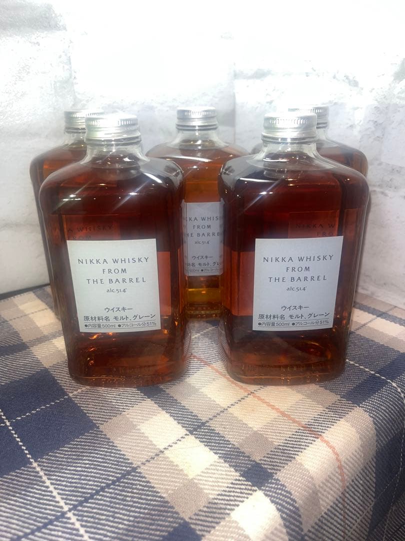 【新品　未開封】ニッカウイスキーフロムザバレル 51.4° 500ml×5本