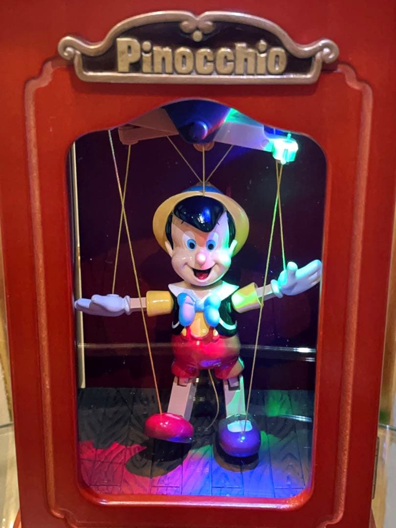 激レア ディズニー ピノキオ マリオネット オルゴール ライト 置物 入手困難