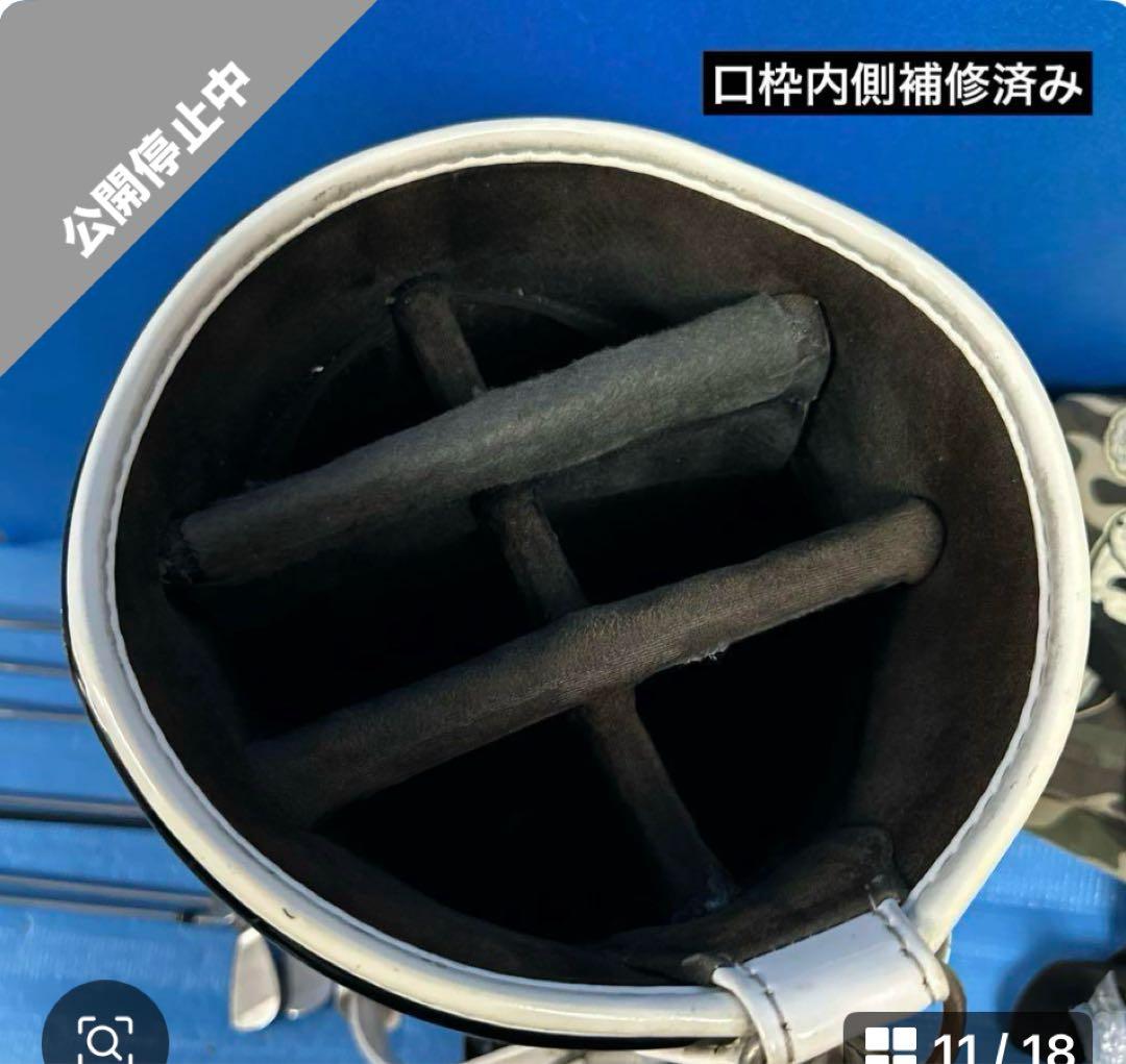 Dance with Dragon キャディバッグ 白黒