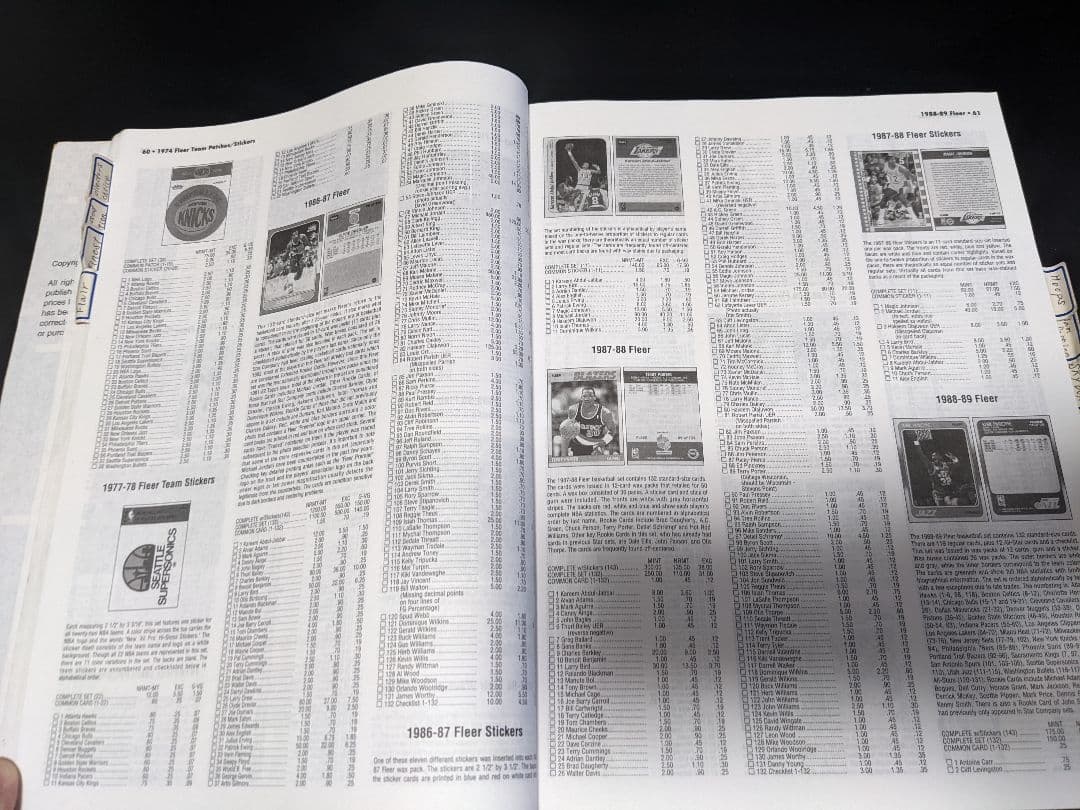 美品▼NBA▼「BECKETT（ベケット）」1996年以前の年間プライスガイド