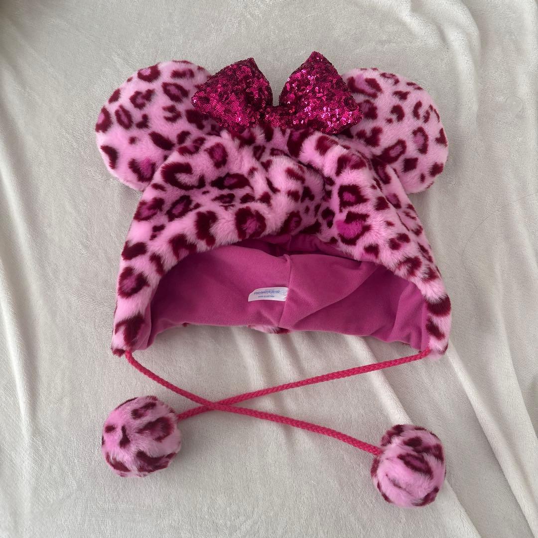 ディズニー ピンク ヒョウ柄 ファンキャップ