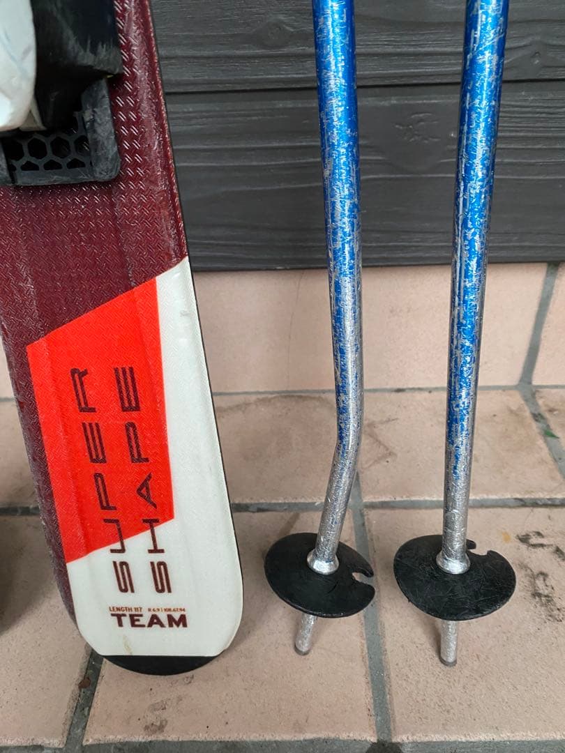 HEAD アルペンスキーセット　117センチ　ストック　ブーツ　ゼビオ　袋付き