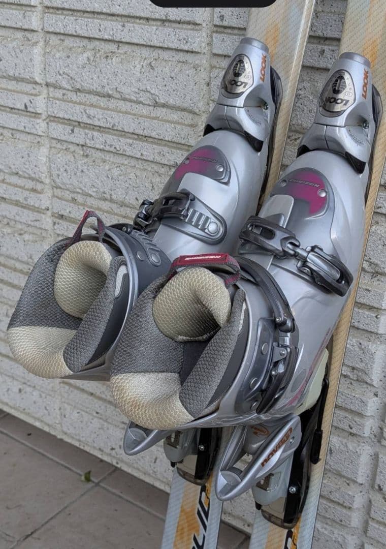 KAZAMA カービングスキー3点セット140cm レディース