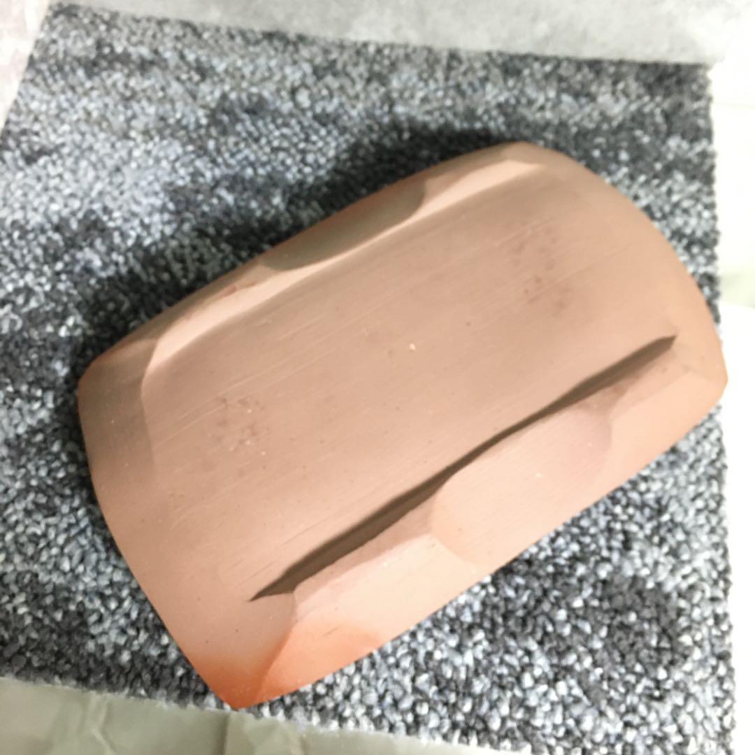 備前焼　緋襷　絵皿　角皿　長方皿　四方皿　大１枚　小２枚　セット