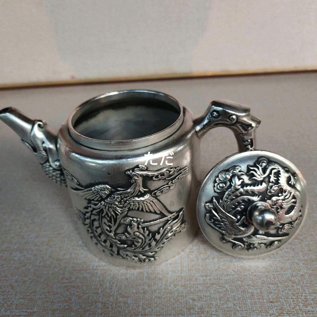 銅器 茶道具 龍鳳茶壺 煎茶器 装飾品 工芸品 置物