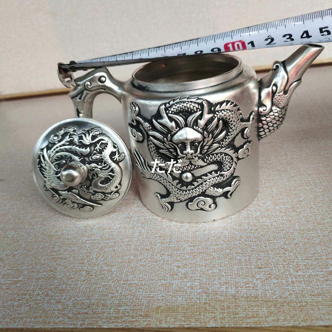 銅器 茶道具 龍鳳茶壺 煎茶器 装飾品 工芸品 置物