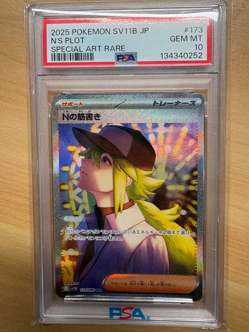 Nの筋書き SAR PSA10