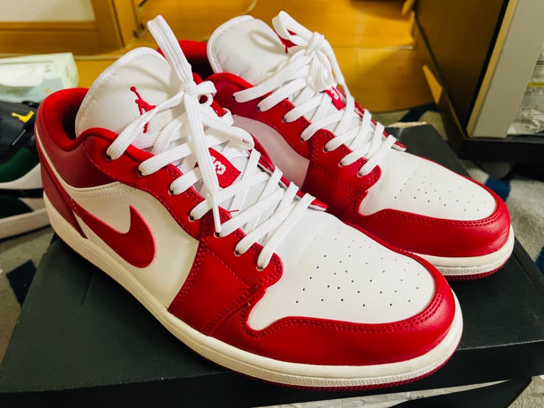 シューズ(男性用) NIKE AIR JORDAN 1 LOW GYM RED