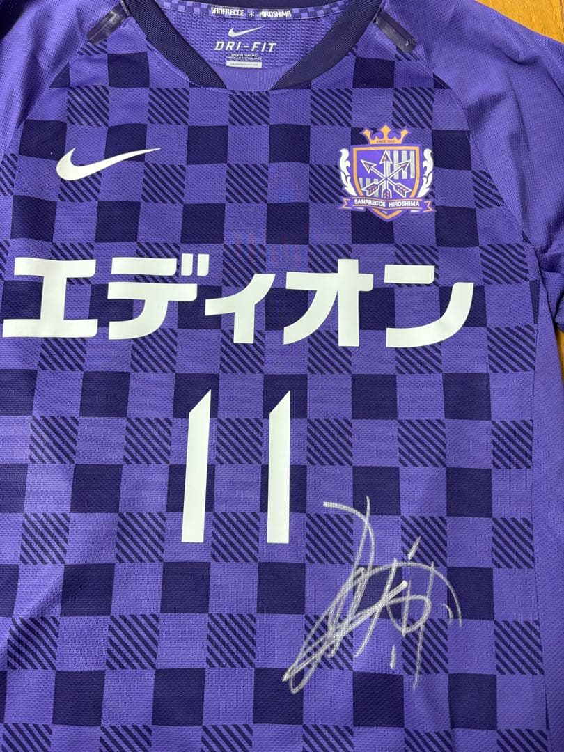 サンフレッチェ広島2012⭐︎選手実使用ユニフォーム⭐︎直筆サインあり
