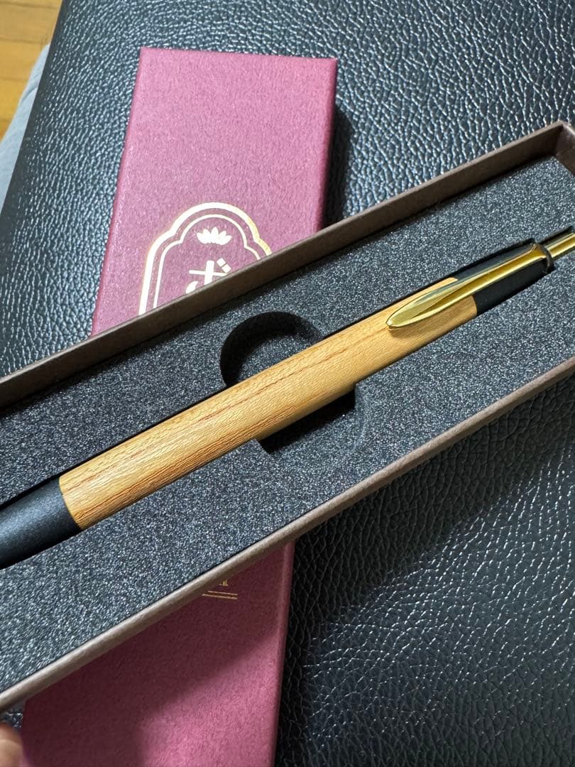 ボナンペン　欅　シャープペンシル　真鍮タイプ