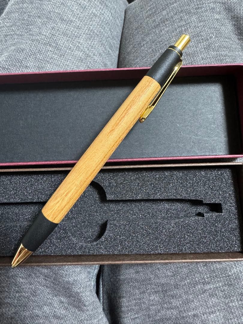 ボナンペン　欅　シャープペンシル　真鍮タイプ